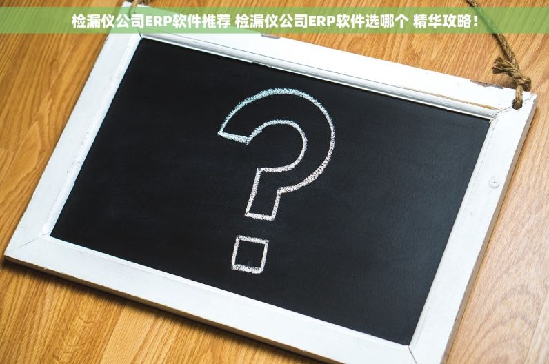 检漏仪公司ERP软件推荐 检漏仪公司ERP软件选哪个 精华攻略！