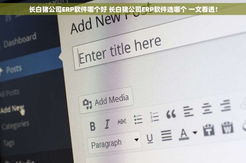 长白猪公司ERP软件哪个好 长白猪公司ERP软件选哪个 一文看透！