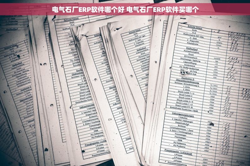 电气石厂ERP软件哪个好 电气石厂ERP软件买哪个