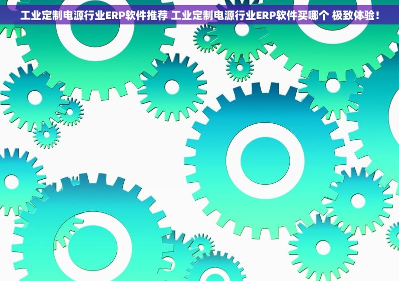 工业定制电源行业ERP软件推荐 工业定制电源行业ERP软件买哪个 极致体验！