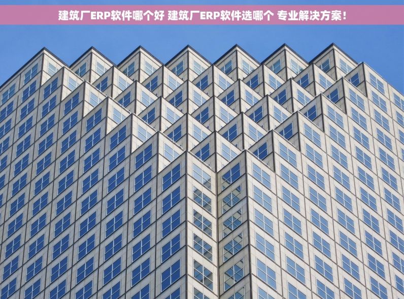 建筑厂ERP软件哪个好 建筑厂ERP软件选哪个 专业解决方案！